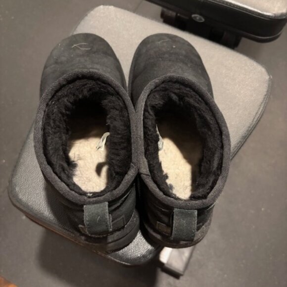 UGG Women's Ultra Mini Boots in Black - Picture 3 of 5